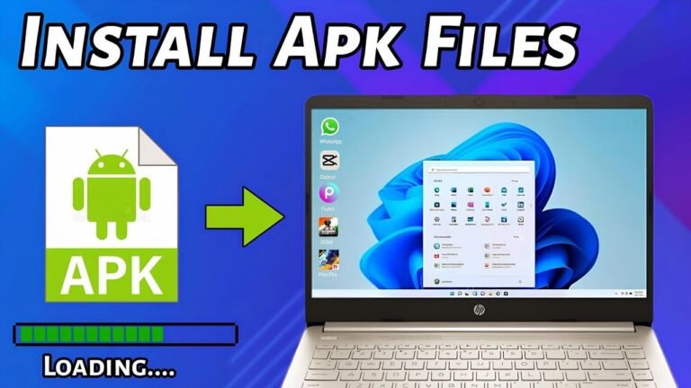 A Windows 11 desktop showing a mobile application interface open as a window, demonstrating how APK files can run natively on Windows 11 using the Android Subsystem."