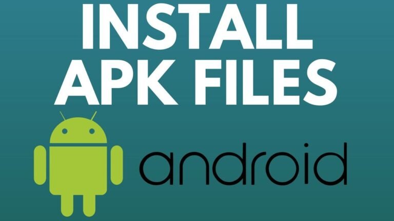 A professional banner featuring the Android mascot and bold text that says "INSTALL APK FILES," used to highlight a resource for the [Latest APK Files for Android].