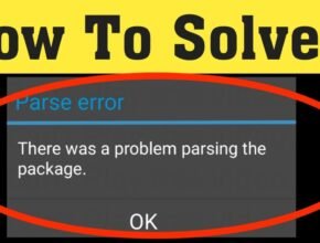 Parse error on Android — There was a problem parsing the package screen