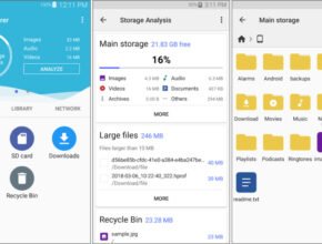 Best file manager app for Android showing MiXplorer and Solid Explorer on Android smartphone