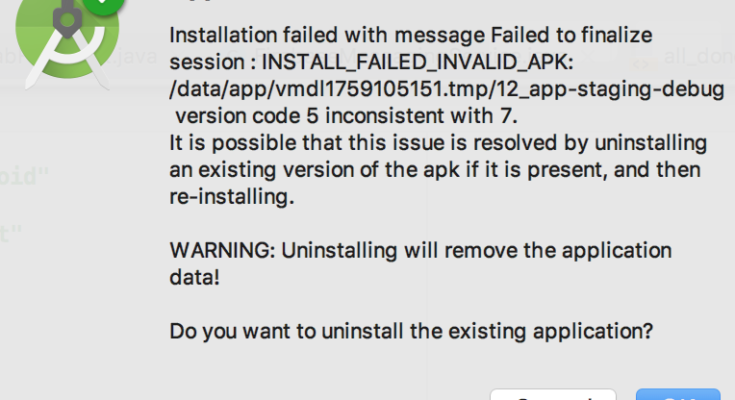 APK File Not Installing on Android - Error Message on Phone Screen