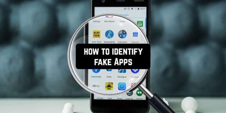 Fake apps on the Apple App Store showing warning signs on iPhone screen